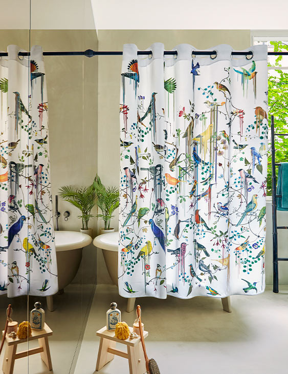 Rideau de douche Birds...