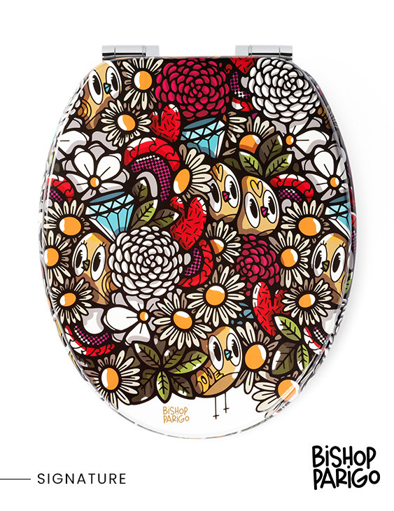 Abattant WC BirdyFlowers